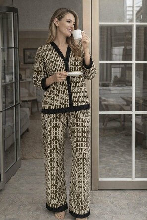 Костюм домашний Вишенки П (кофта и брюки) Lika Dress