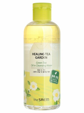 Средство для снятия макияжа healing tea garden green tea oil in cleansing water, 300 мл The Saem