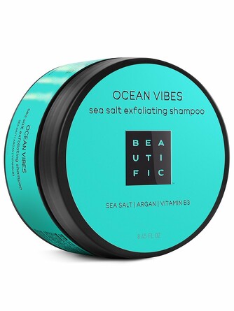 Шампунь - скраб для кожи головы Ocean Vibes с морской солью, маслом арганы и витамином B3, 250 мл Beautific