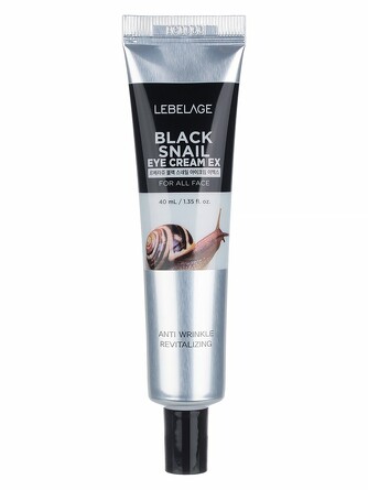 Крем для кожи вокруг глаз с экстрактом черной улитки black snail eye cream ex 40 мл Lebelage