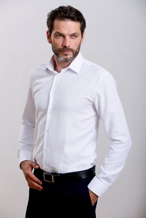 Рубашка классическая (classic fit) с длинным рукавом Nicolo Angi