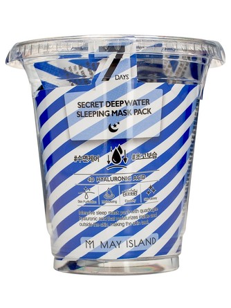 Глубоко увлажняющая ночная маска для лица с гиалуроновой кислотой, 12х5 г May Island