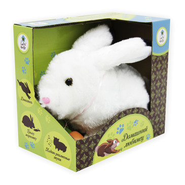 Игрушка интерактивная Кролик Банни с морковкой 23 см Lapa House 