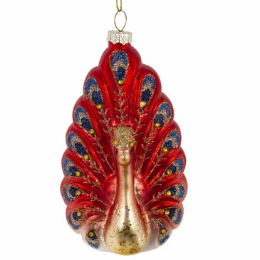 Украшение ёлочное Павлин 13 см