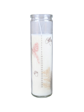 Свеча в подсвечнике Living Nature Calendar 21 см Det Gamle Apotek