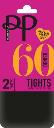 Колготки 60 den (2 пары) Pretty Polly