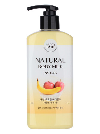 Лосьон для тела с экстрактами банана и яблока really moist body lotion (apple banana) 400 мл HappyBath