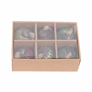 Набор елочных игрушек (6 шт.) 7,6 см Roomers 