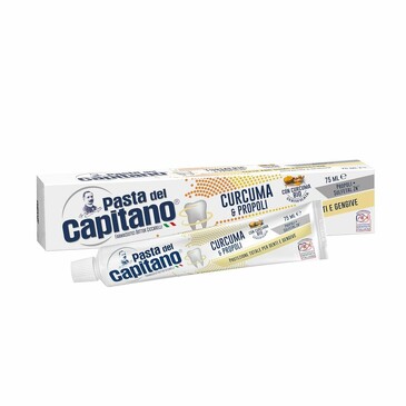 Зубная паста Куркума и Прополис 75 мл Pasta del Capitano