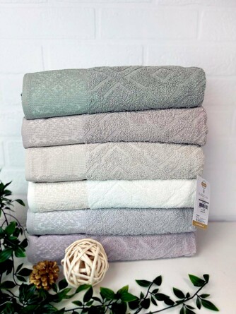 Набор махровых полотенец для тела Mozaik (6 шт.) Karacan