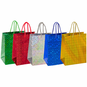 Набор пакетов подарочных (10 шт.) 18x10x23 см Золотая Сказка