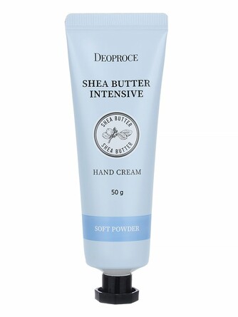 Крем для рук с маслом ши и запахом свежести deoproce shea butter intensive hand cream soft powder 50 гр Deoproce