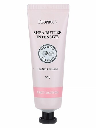 Крем для рук deoproce shea butter intensive hand cream peach blossom 50 гр Deoproce
