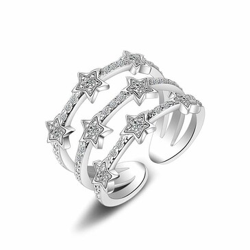Кольцо безразмерное Звезды Iris Premium Jewelry