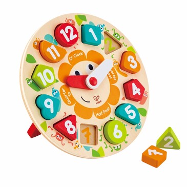 Головоломка-мозаика с часами, Hape