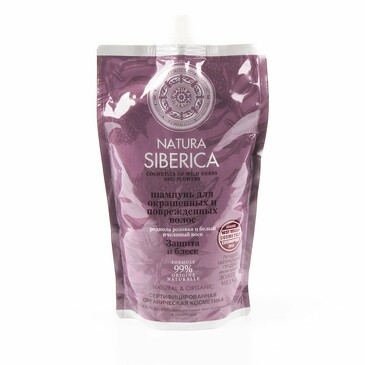 Шампунь для окрашенных волос Защита и блеск, дой-пак, 500 мл Natura Siberica