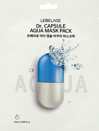 Маска для лица тканевая с гиалуроновой кислотой, 25 мл Lebelage