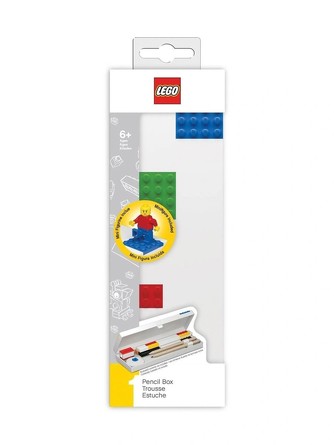 Пенал с минифигуркой Lego Classic, 4 цветных кубика на лицевой стороне Lego