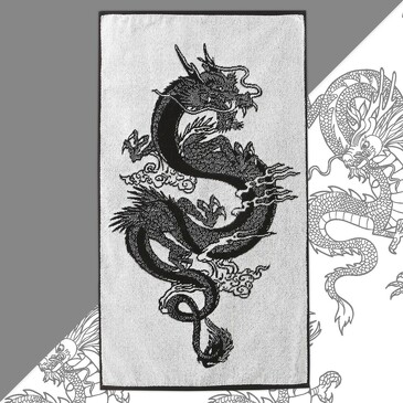 Полотенце махровое Китайский дракон Этель