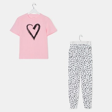 Пижама Heart (футболка и брюки) Kaftan