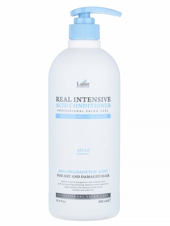 Кондиционер для волос для сухих и поврежденных волос real intensive acid conditioner 900 мл La'dor