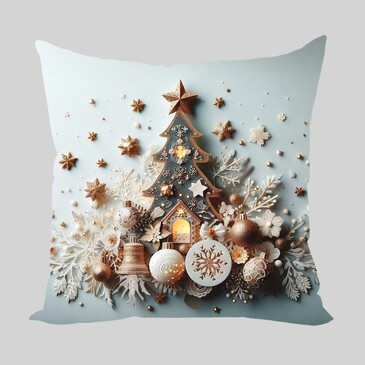 Наволочка декоративная Новогодняя елка 40х40 см Zaberite