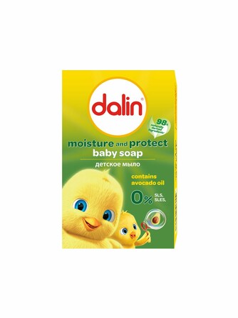 Мыло детское Увлажнение и защита с маслом авокадо, 100 г Dalin