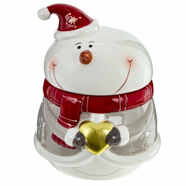 Конфетница Снеговик: Сердце Зимы 650 мл 