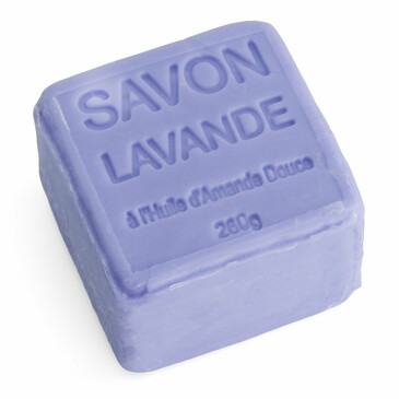 Мыло-скраб натуральное lavander с маслом миндаля, куб  260 г Maitre Savonitto