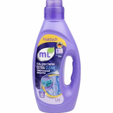 Гель-концентрат для стирки extra clean универсальный, 1,30 л Meine Liebe
