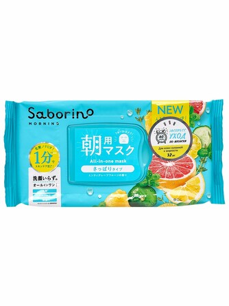 Экспресс маска для лица тканевая тонизирующая Успей за 60 секунд, 32 шт. Saborino