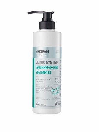 Шампунь для глубокого очищения с танином Clinic System Tannin Refreshing Shampoo 500 мл Medipam