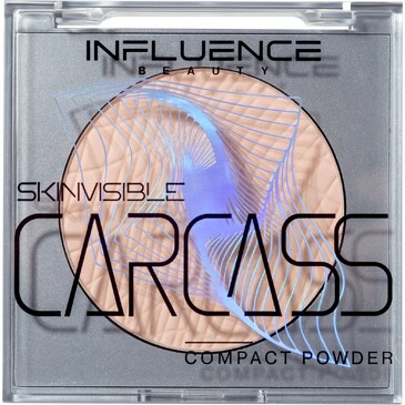 Пудра компактная skinvisible carcass , легкая, естественный матовый финиш, тон 02, 4,2 г Influence Beauty