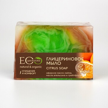 Мыло глицериновое Citrus Soap, 130 гр EO Laboratorie