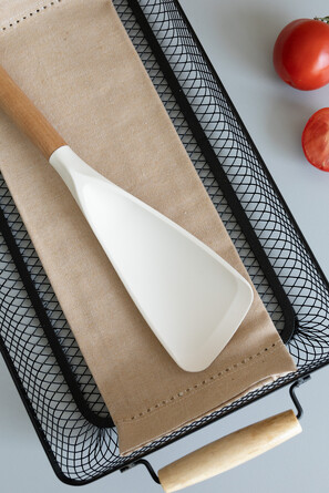 Ложка для мультиварки с деревянной ручкой бук 29x7 см DeNASTIA