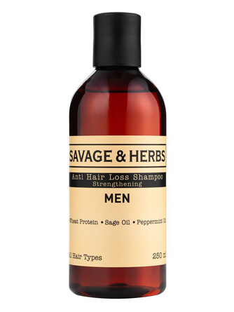 Мужской травяной шампунь против выпадения волос Savage & Herbs