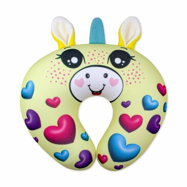 Подушка антистрессовая для шеи Единорожка, 30х25х10см, Штучки к которым тянутся ручки