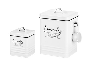 Набор контейнеров с ложкой для хранения порошка и капсул Laundry (6 л и 1,5 л) Elan Gallery