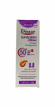 BB крем для лица солнцезащитный с коллагеном и экстрактом граната, 40 г Disaar