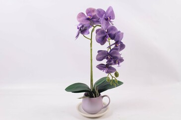 Растение искусственное Орхидея в кружке AltFlowers