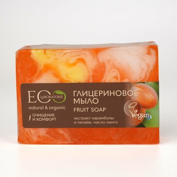 Мыло глицериновое Fruit Soap, 130 гр EO Laboratorie