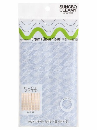 Мочалка для душа dreams shower towel 28х90 см Sung Bo Cleamy