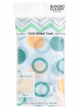 Мочалка для душа circle shower towel 28х95 см Sung Bo Cleamy