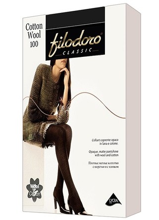 Колготки Cotton Wool 100 Den (2 шт.) Filodoro