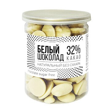 Суперфуд. Шоколад белый без сахара (32% какао), 200 г Sneko gold