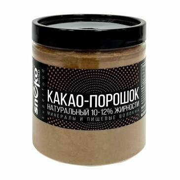 Суперфуд. Порошок Какао натуральный 10-12% жирности, 200 г Sneko gold