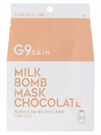 Маска для лица тканевая milk bomb mask-chocolate 25 мл G9Skin