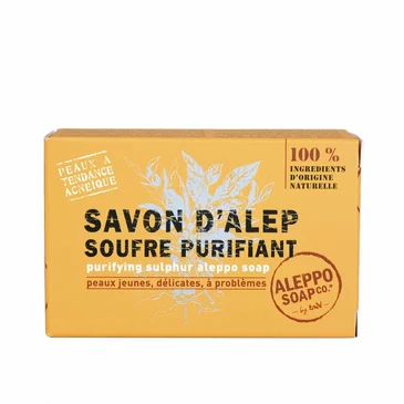 Мыло алеппское натуральное серное для проблемной кожи pain d'Alep soufre purifiant 150 г Tade