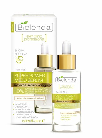 Сыворотка для лица. Миндальная и Лактобионовая кислота, Skin Clinic Professional, 30 мл Bielenda
