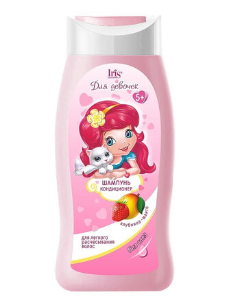 Шампунь-кондиционер детский клубника-манго 300 мл Iris Cosmetic
